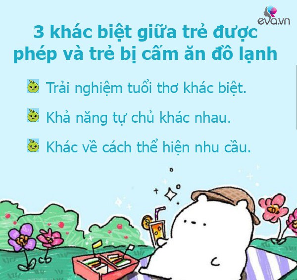 Có 3 điểm khác biệt rõ ràng giữa trẻ được phép và trẻ không được phép ăn kem từ nhỏ - 6