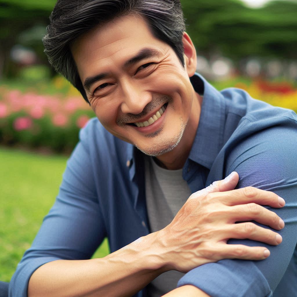 Bài tập giúp tốt cho người bị thiếu máu do thiếu sắt- Ảnh 2. xoa cánh tay