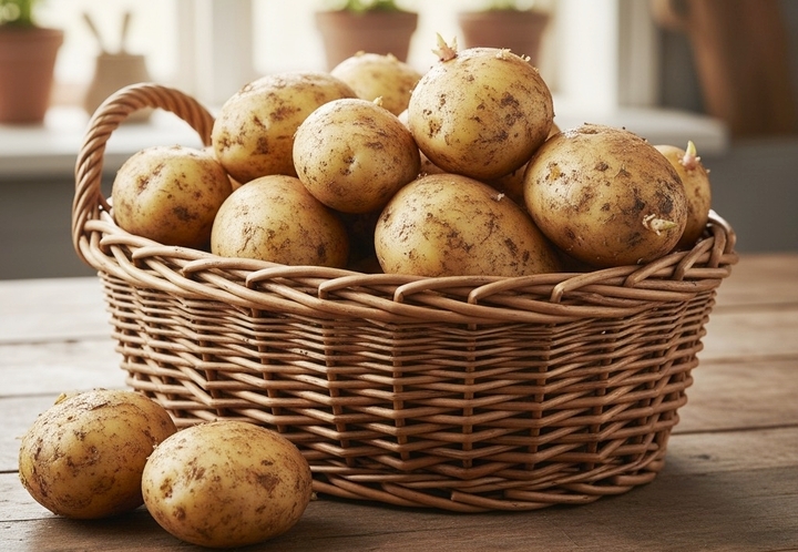 Khoai tây mọc mầm là biểu hiện của quá trình sinh sản tự nhiên. (Ảnh minh hoạ)