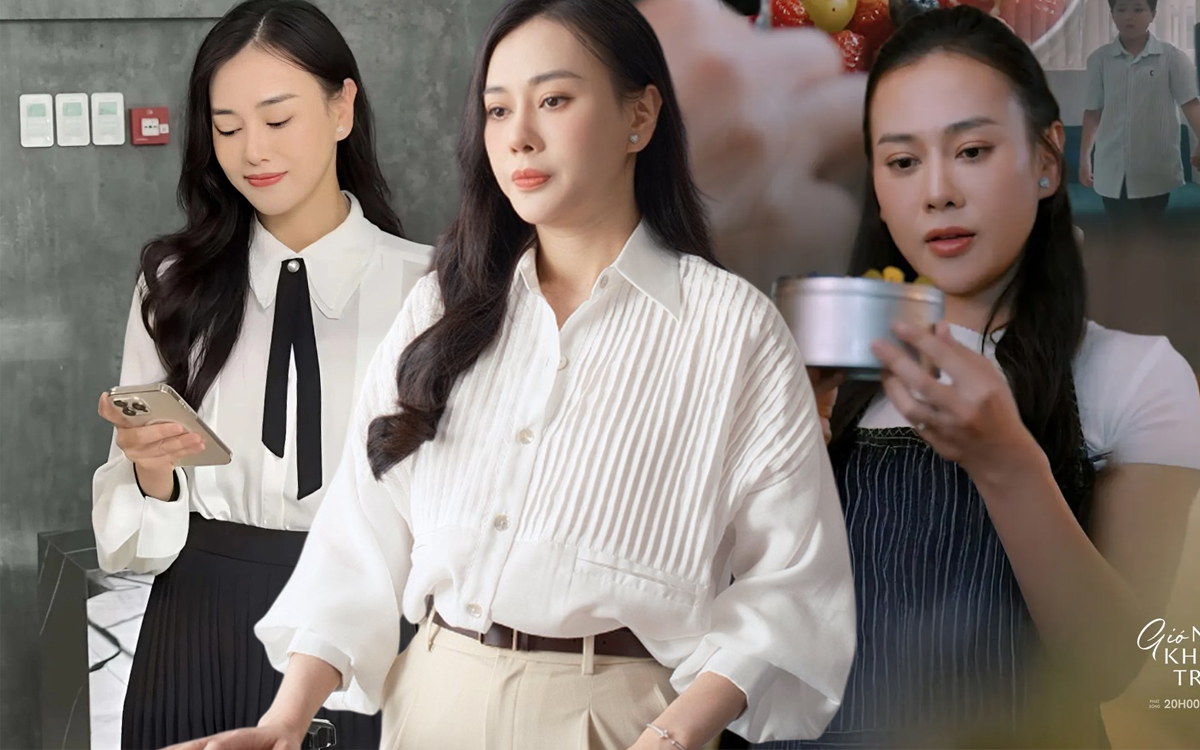Phương Oanh thăng hạng phong cách, có cả loạt set đồ công sở đẹp mê trong phim mới- Ảnh 1.