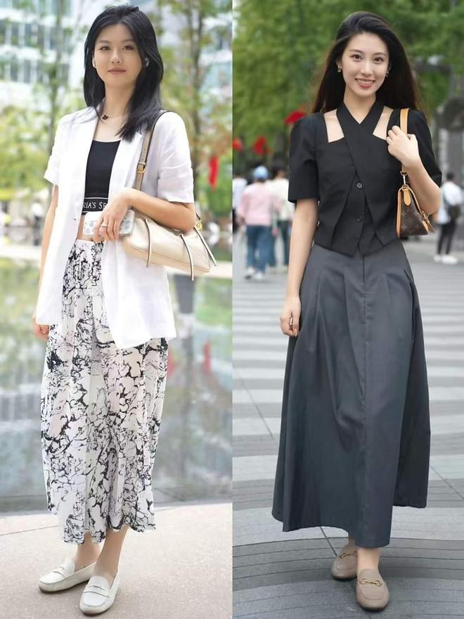 Chị em bỏ quần ống rộng đi, thu này váy + giày lười mới là “chân ái” hack dáng đỉnh cao- Ảnh 6.