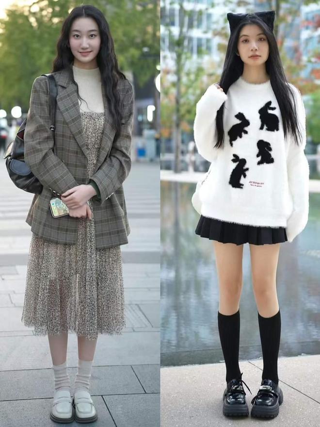 Chị em bỏ quần ống rộng đi, thu này váy + giày lười mới là “chân ái” hack dáng đỉnh cao- Ảnh 2.