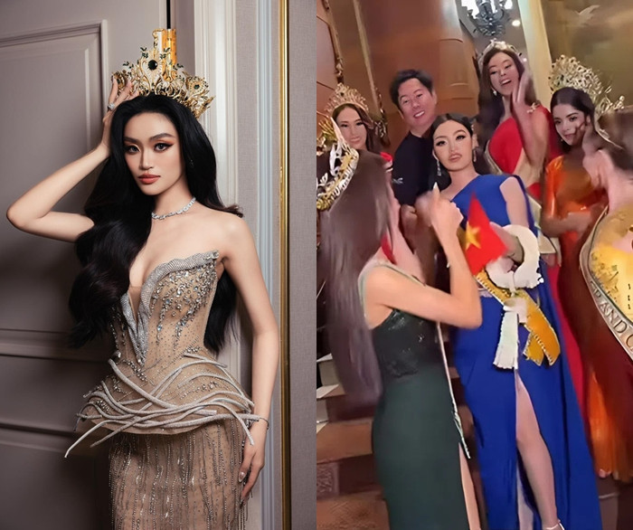 Hoa hậu Hòa bình Việt Nam mặc váy hở bạo khi vừa qua Thái - Ảnh 4. Hoa hậu Hòa bình Việt Nam mặc váy hở bạo khi vừa qua Thái - Ảnh 4.