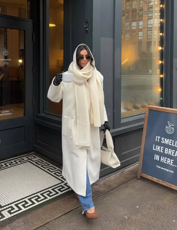 Công thức phối đồ thời thượng cùng áo khoác màu kem - Ảnh 7.