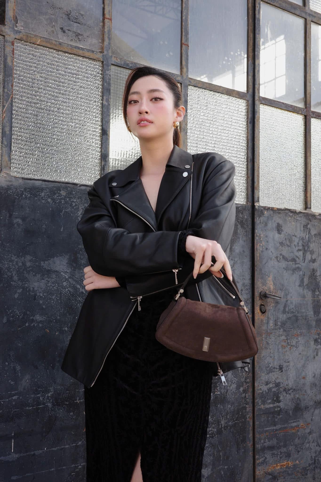 Xuống phố mùa đông với áo da đẹp như Tăng Thanh Hà, Hoa hậu Trần Tiểu Vy, Lương Thuỳ Linh - Ảnh 4.