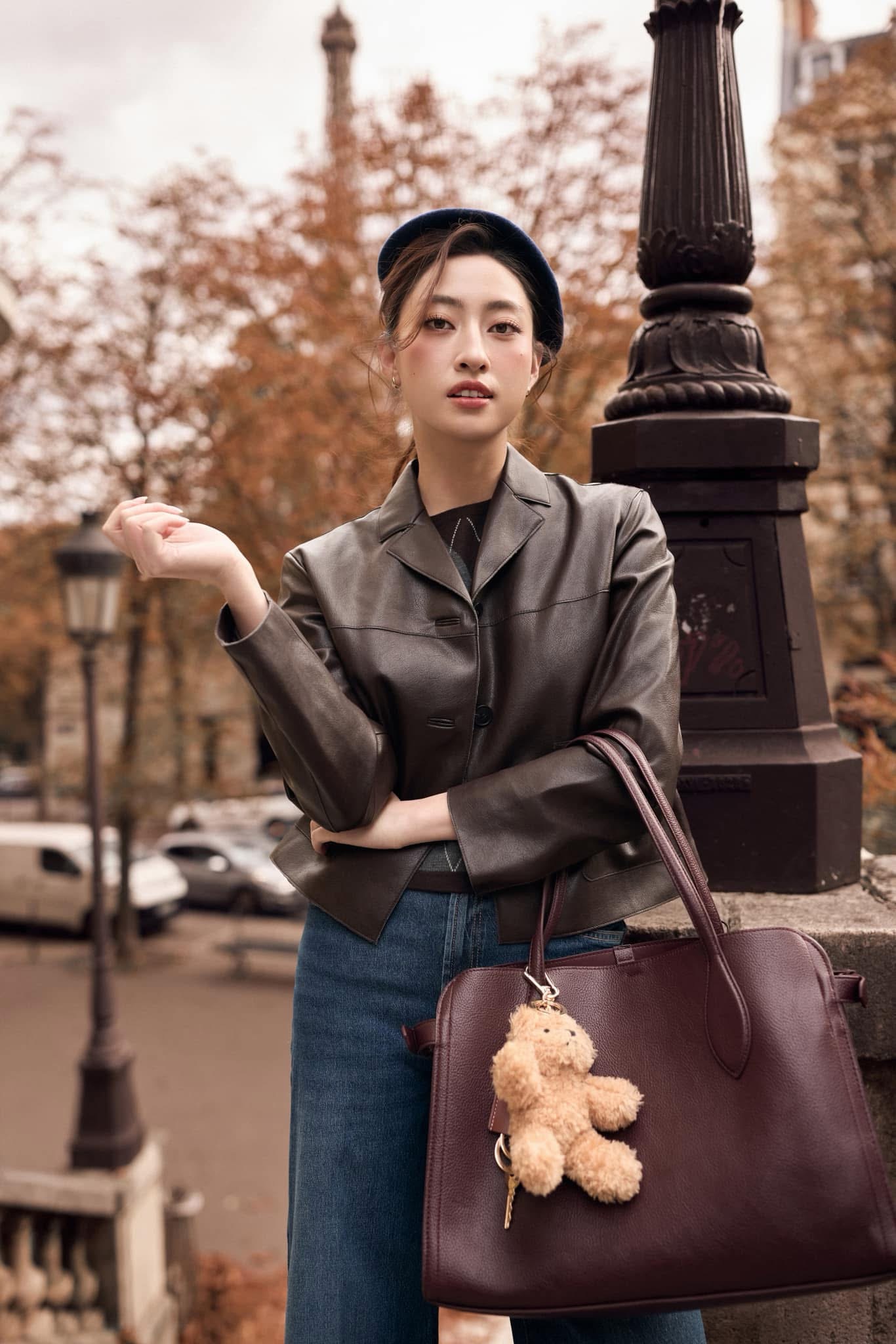 Xuống phố mùa đông với áo da đẹp như Tăng Thanh Hà, Hoa hậu Trần Tiểu Vy, Lương Thuỳ Linh - Ảnh 8.