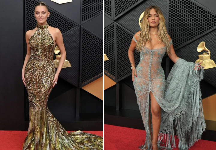 Sao nữ mặc hở bạo ở thảm đỏ Grammy - Ảnh 7. Sao nữ mặc hở bạo ở thảm đỏ Grammy - Ảnh 7.