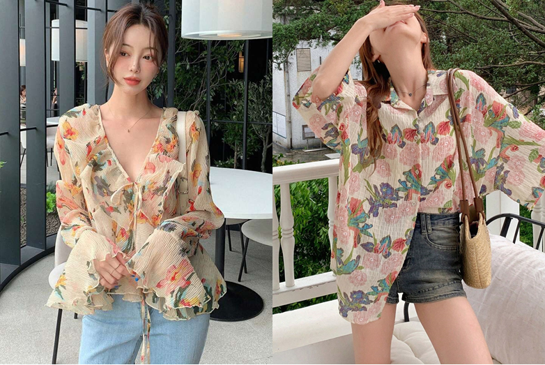 Những kiểu áo hoa “phủ sóng” hè 2026 - Ảnh 3.
