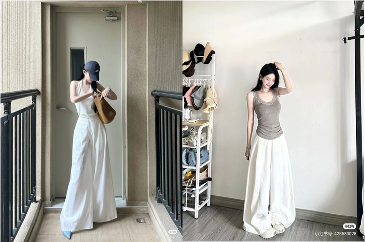 Quần ống rộng mặc với áo gì để nhìn cao và sang hơn? - Ảnh 4. Quần ống rộng mặc với áo gì để nhìn cao và sang hơn? - Ảnh 4.